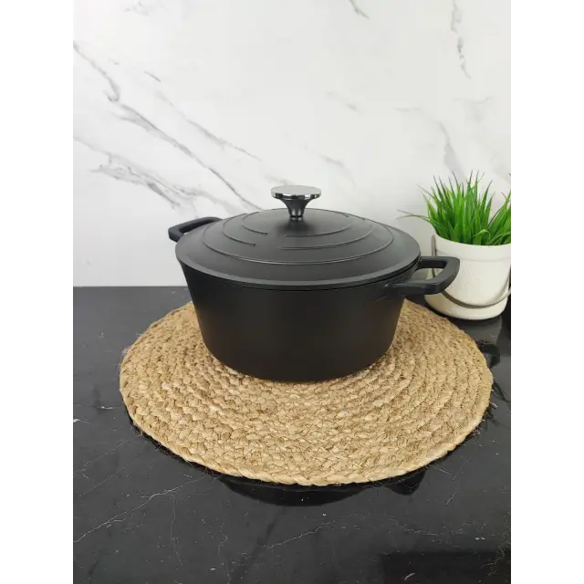 Каструля 6,3л антипр.покриття MR-4528 ᐉ MR-4528 - - класная цена в ProPosud