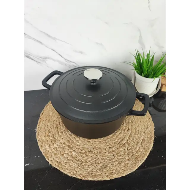 Каструля 6,3л антипр.покриття MR-4528 ᐉ MR-4528 - - класная цена в ProPosud