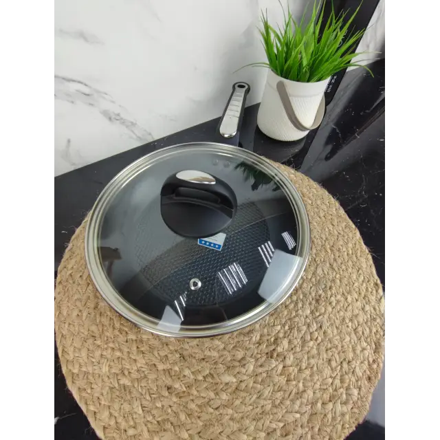 Сковорідка 24см антипр.покриття скл.кришка індукція QuanTanium MR-1207-24 ᐉ MR-1207-24 - - класная цена в ProPosud