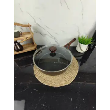 Сотейник 28см антипр.покриття скл.кришка Marble MR-1216-28 ᐉ MR-1216-28 - - класная цена в ProPosud