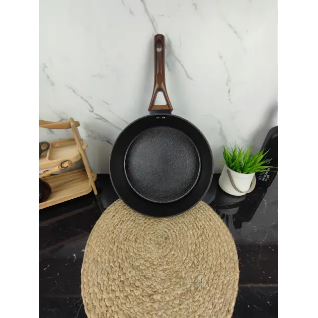 Сотейник 28см антипр.покриття скл.кришка Marble MR-1216-28 ᐉ MR-1216-28 - - класная цена в ProPosud