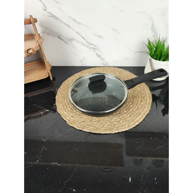 Сковорідка 20см антипр.покриття скл.кришка індукція Granite Cast MR-1225-20 ᐉ MR-1225-20 - - класная цена в ProPosud