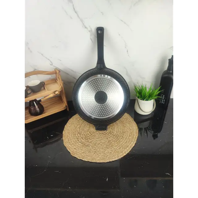 Сотейник 28см антипр.покриття скл.кришка індукція Granite MR-1226-28 ᐉ MR-1226-28 - - класная цена в ProPosud