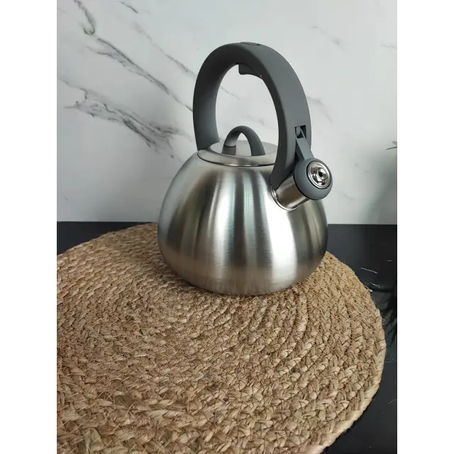 Чайник 2,8л зі свистком нерж.сталь Soft touch MR-1312 ᐉ MR-1312 - - класная цена в ProPosud