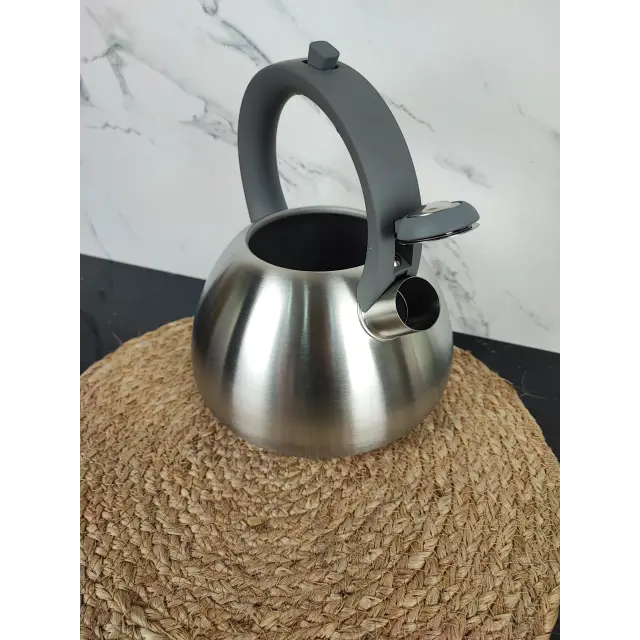 Чайник 2,8л зі свистком нерж.сталь Soft touch MR-1312 ᐉ MR-1312 - - класная цена в ProPosud