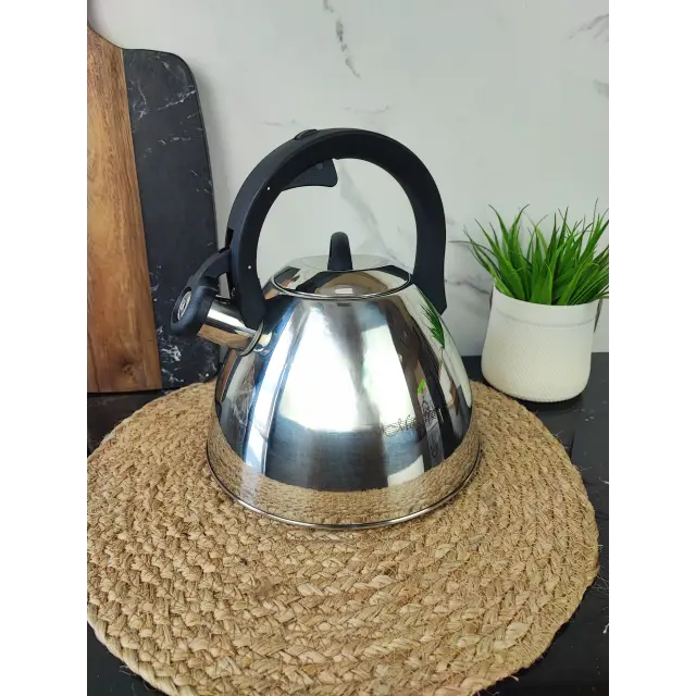 Чайник 2,5л зі свистком нерж.сталь MR-1314 ᐉ MR-1314 - - класна ціна в ProPosud