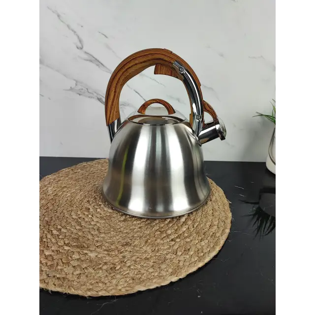 Чайник 3,0л зі свистком нерж.сталь MR-1320-W ᐉ MR-1320-W - - класная цена в ProPosud