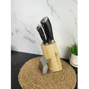 Набір ножів 7-пр. на дерев'яній підставці пласт.ручки MR-1421 ᐉ MR-1421 - - класная цена в ProPosud