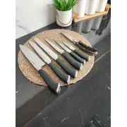 Набір ножів 8-пр. на дерев'яній підставці пласт.ручки MR-1422 ᐉ MR-1422 - - класная цена в ProPosud