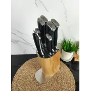 Набір ножів 8-пр. на дерев'яній підставці пласт.ручки MR-1422 ᐉ MR-1422 - - класная цена в ProPosud