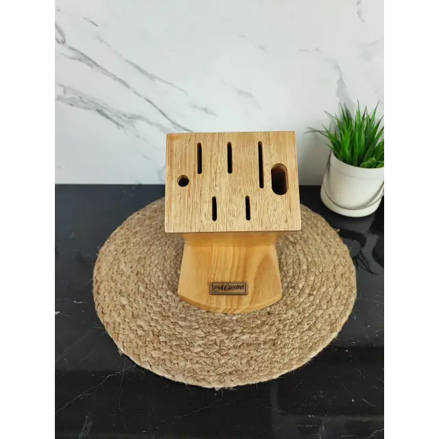 Набір ножів 8-пр. на дерев'яній підставці пласт.ручки MR-1423 ᐉ MR-1423 - - класная цена в ProPosud