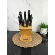 Набір ножів 8-пр. на дерев'яній підставці пласт.ручки MR-1423 ᐉ MR-1423 - - класная цена в ProPosud