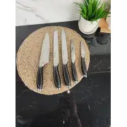 Набір ножів 6-пр. на дерев'яній підставці пласт.ручки MR-1425 ᐉ MR-1425 - - класна ціна в ProPosud