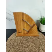 Набір ножів 6-пр. на дерев'яній підставці пласт.ручки MR-1425 ᐉ MR-1425 - - класна ціна в ProPosud