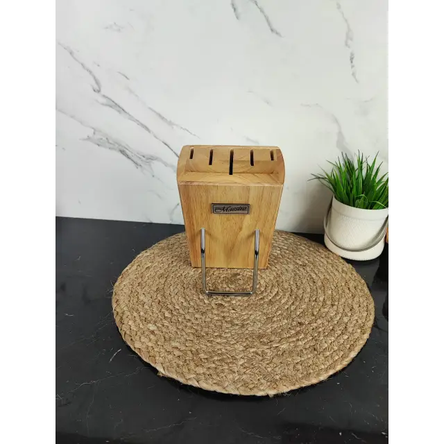 Набір ножів 6-пр. на дерев'яній підставці мет.ручки MR-1429 ᐉ MR-1429 - - класная цена в ProPosud