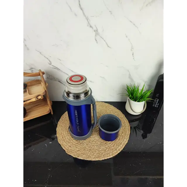 Термос 1,5л нерж.сталь Blue MR-1631-150 ᐉ MR-1631-150 Blue - - класна ціна в ProPosud