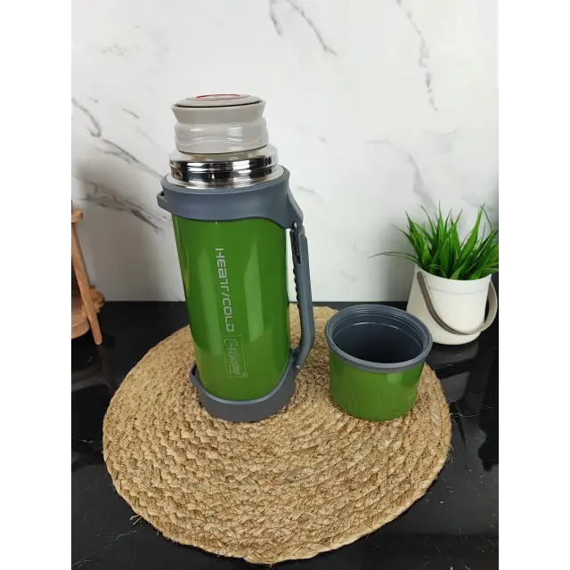 Термос 1,5л нерж.сталь Green MR-1631-150 ᐉ MR-1631-150 Green - - класна ціна в ProPosud