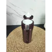 Термокухоль 320мл кнопка фіксатор нерж.сталь Brown MR-1641-32 ᐉ MR-1641-32 Brown - - класна ціна в ProPosud