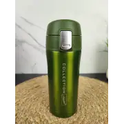 Термокухоль 320мл кнопка фіксатор нерж.сталь Green MR-1641-32 ᐉ MR-1641-32 Green - - класна ціна в ProPosud