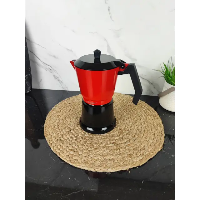 Кавоварка гейзерна 300мл алюмінієва Espresso Moka MR-1657-6 ᐉ MR-1657-6 - - класная цена в ProPosud