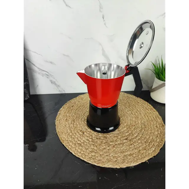 Кавоварка гейзерна 300мл алюмінієва Espresso Moka MR-1657-6 ᐉ MR-1657-6 - - класная цена в ProPosud