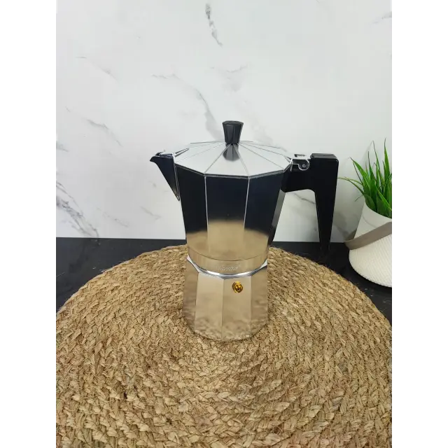 Кавоварка гейзерна 150мл алюмінієва Espresso Moka MR-1666-3 ᐉ MR-1666-3 - - класная цена в ProPosud