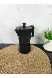 Кавоварка гейзерна 450мл алюмінієва Espresso Moka Black MR-1666-9 ᐉ MR-1666-9 Black - - класная цена в ProPosud