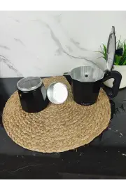 Кавоварка гейзерна 450мл алюмінієва Espresso Moka Black MR-1666-9 ᐉ MR-1666-9 Black - - класная цена в ProPosud