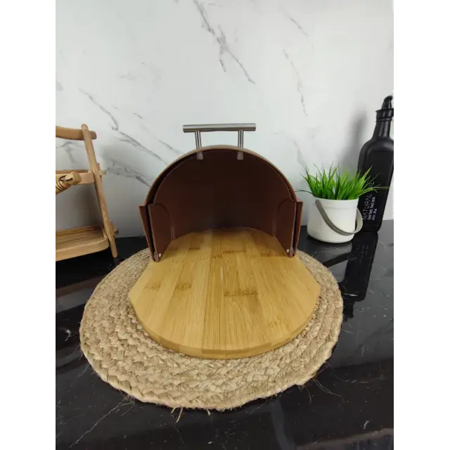 Хлібниця 37*21,5*39,5см бамбук кр.пластик Brown MR-1678G ᐉ MR-1678G Brown - - класна ціна в ProPosud