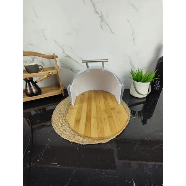 Хлібниця 37*21,5*39,5см бамбук кр.пластик White MR-1678 ᐉ MR-1678 White - - класна ціна в ProPosud