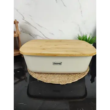 Хлібниця 34,5*23,5*13см пластик/бамбук Ivory MR-1776 ᐉ MR-1776 Ivory - - класная цена в ProPosud