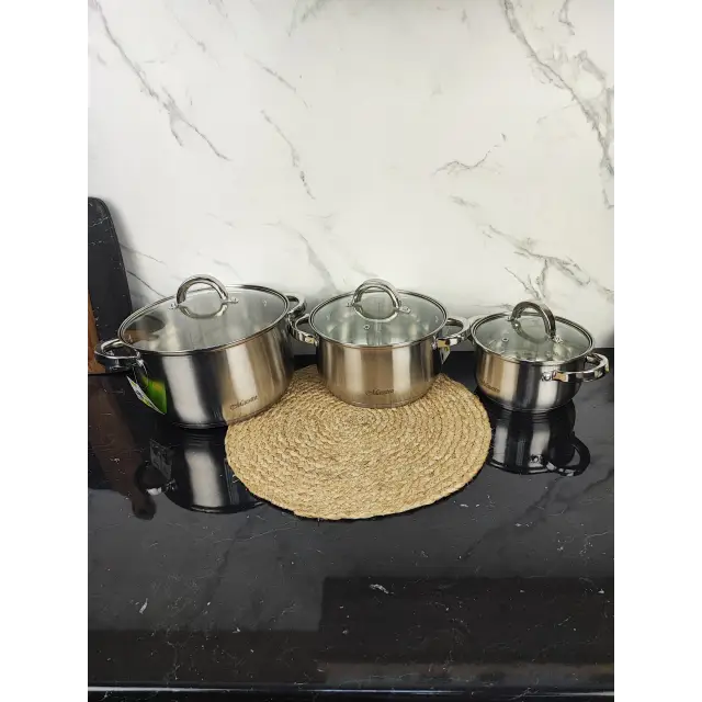 Набір посуду 6-пр. 1,5л 3,0л 5,0л MR-2120-6L ᐉ MR-2120-6L - - класна ціна в ProPosud