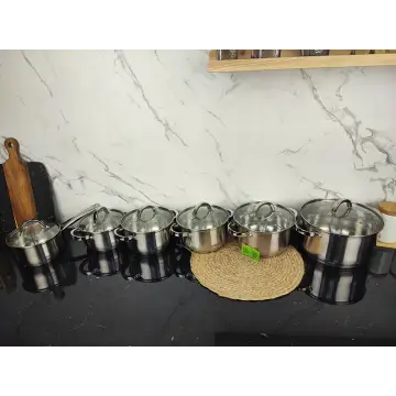 Набір посуду 12-пр. ківш 1,5л кастр. 1,5л 2л 2л 3л 5л MR-2120-12 ᐉ MR-2120-12 - - класная цена в ProPosud