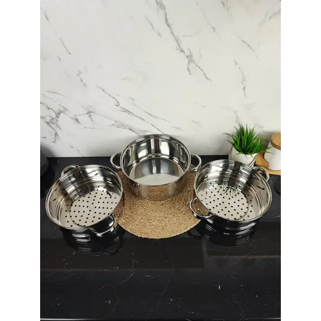 Пароварка 18см 2,0л нерж.сталі MR-2900-18 ᐉ MR-2900-18 - - класна ціна в ProPosud