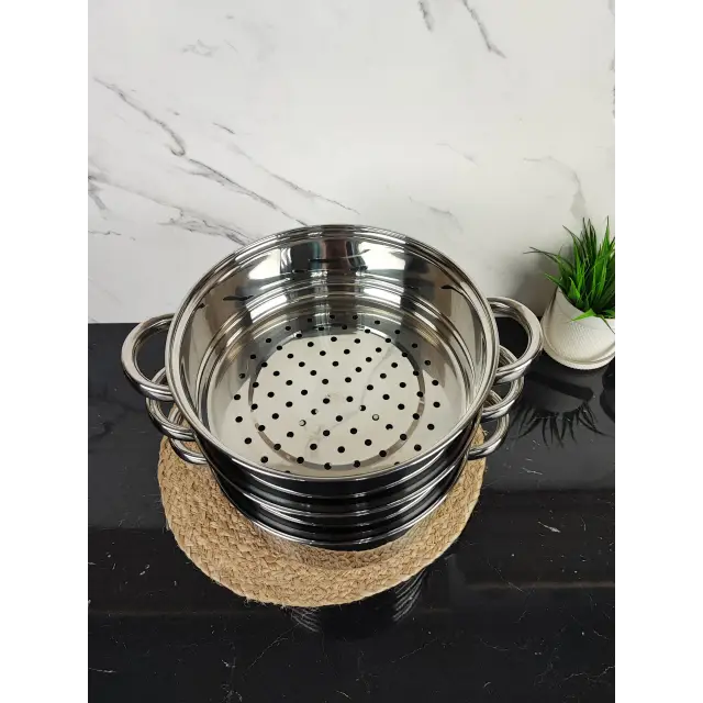 Пароварка 24см 5,0л нерж.сталі MR-2900-24 ᐉ MR-2900-24 - - класная цена в ProPosud