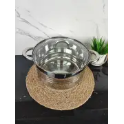 Каструля 5,1л нерж.сталь скл.кришка Basic MR-3513-22 ᐉ MR-3513-22 - - класна ціна в ProPosud