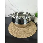 Каструля 6,4л нерж.сталь скл.кришка MR-3515-24 ᐉ MR-3515-24 - - класна ціна в ProPosud