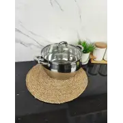 Каструля 6,4л нерж.сталь скл.кришка MR-3515-24 ᐉ MR-3515-24 - - класна ціна в ProPosud