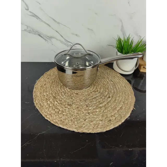 Ківш 1,8л нерж.сталь скл.кришка MR-3519-16S ᐉ MR-3519-16S - - класна ціна в ProPosud