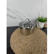 Ківш 1,8л нерж.сталь скл.кришка MR-3519-16S ᐉ MR-3519-16S - - класна ціна в ProPosud