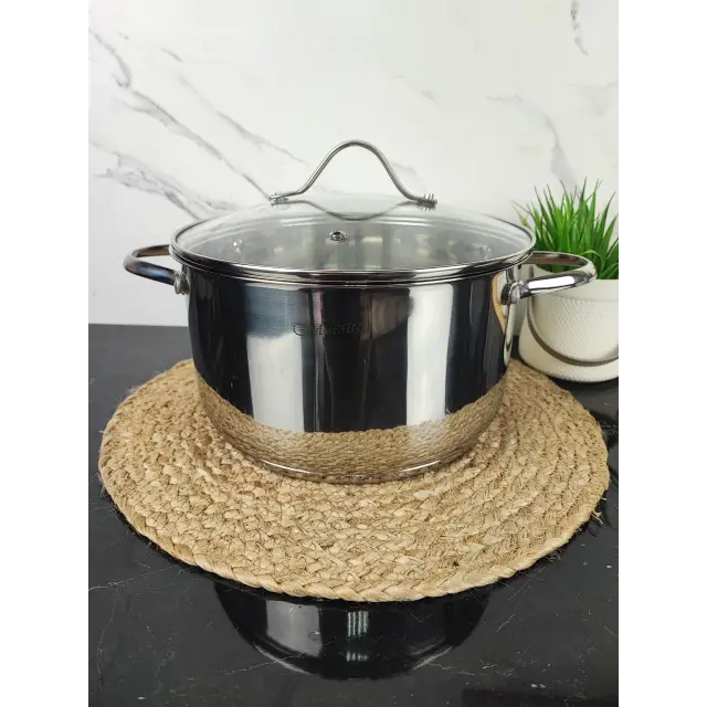 Каструля 2,5л нерж.сталь скл.кришка MR-3519-18 ᐉ MR-3519-18 - - класна ціна в ProPosud