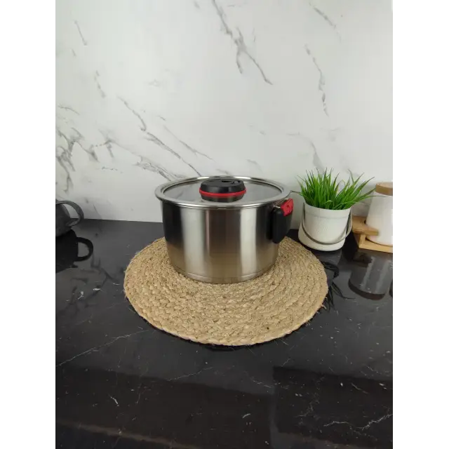 Каструля 1,6л нерж.сталь скл.кришка складані ручки MR-3530-16 ᐉ MR-3530-16 - - класная цена в ProPosud