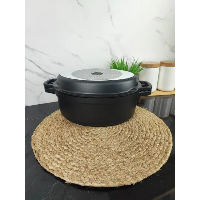 Каструля 3,3л антипр.покриття кришка-гриль Cast MR-4126 ᐉ MR-4126 - - класная цена в ProPosud