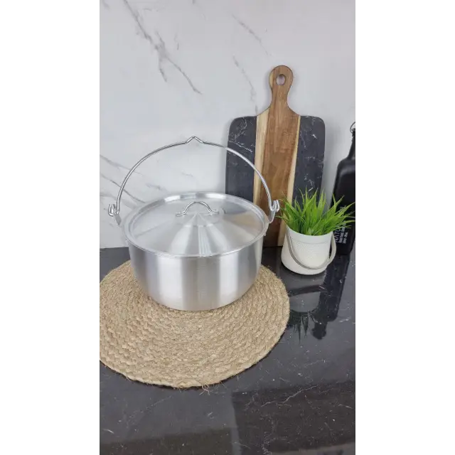 Казан алюмінієвий 6,4л туристичний з дужкою ᐉ - - класная цена в ProPosud