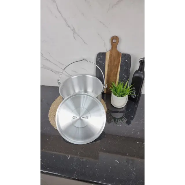 Казан алюмінієвий 6,4л туристичний з дужкою ᐉ - - класная цена в ProPosud