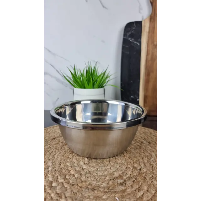 B010-18 Миска глубокая 18см нерж.сталь Люкс ᐉ B010-18 - - класная цена в ProPosud