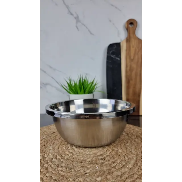 B010-20 Миска глубокая 20см нерж.сталь Люкс ᐉ B010-20 - - класная цена в ProPosud