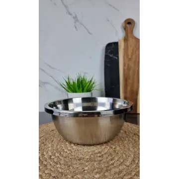 B010-24 Миска глубокая 24см нерж.сталь Люкс ᐉ B010-24 - - класная цена в ProPosud