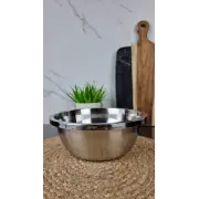 B010-24 Миска глубокая 24см нерж.сталь Люкс ᐉ B010-24 - - класная цена в ProPosud