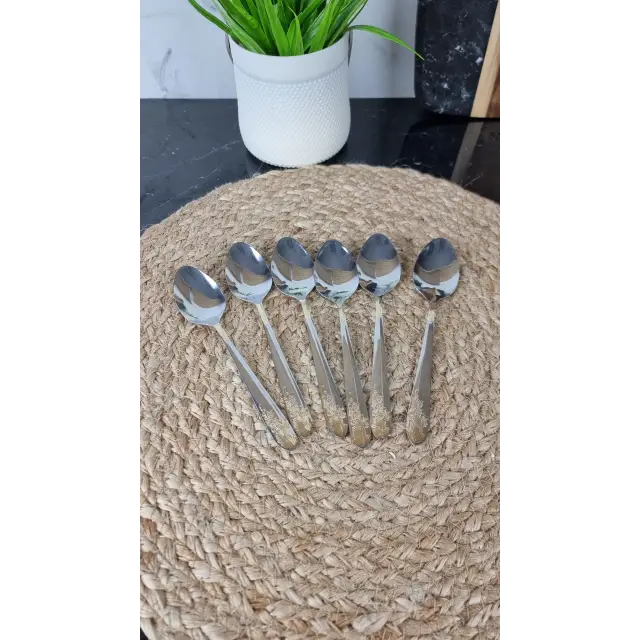 DOA008-С Ложка чайная Вьюнок золотой ᐉ DOA008-С - - класная цена в ProPosud